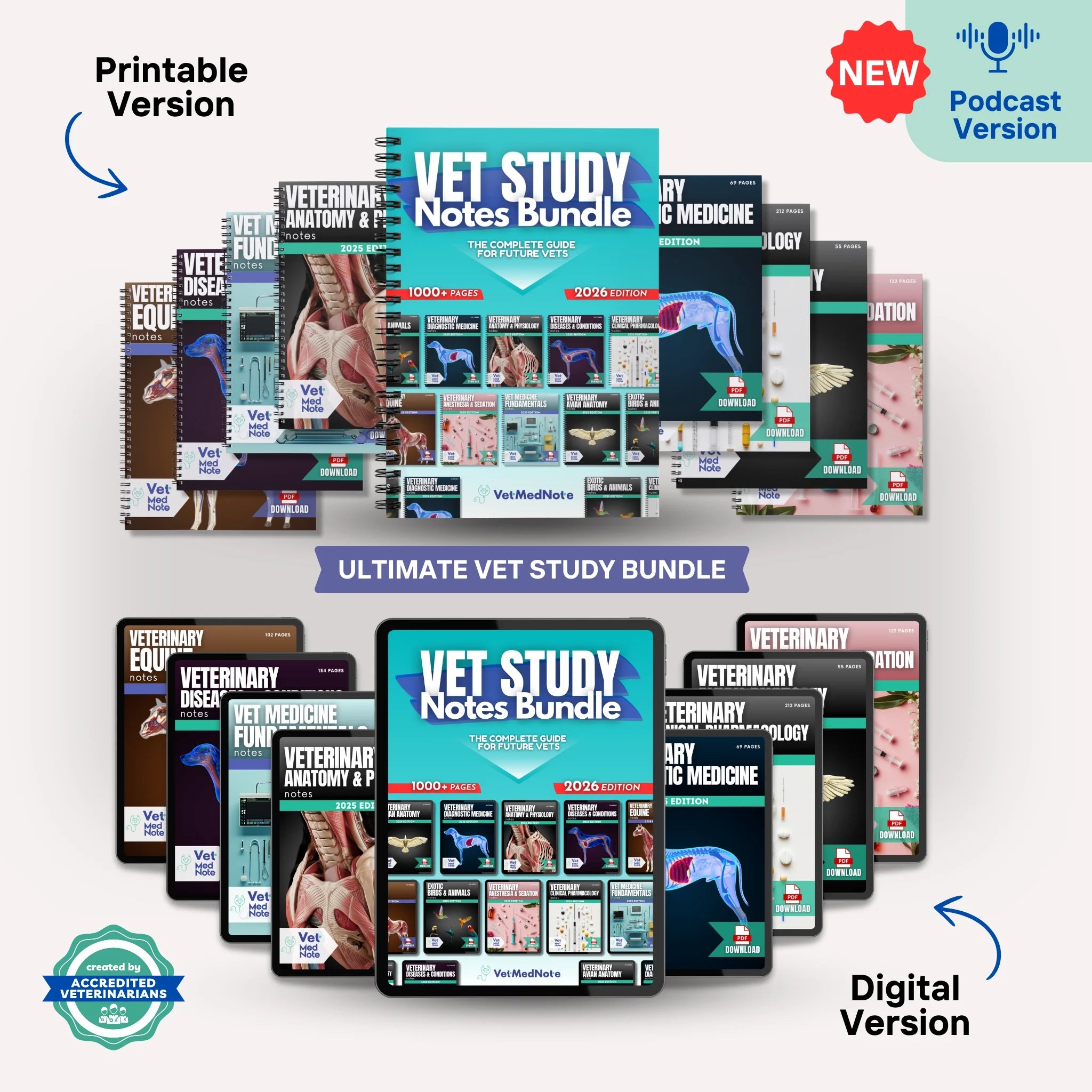 Vet Study Notes - COMPLETE BUNDLE
